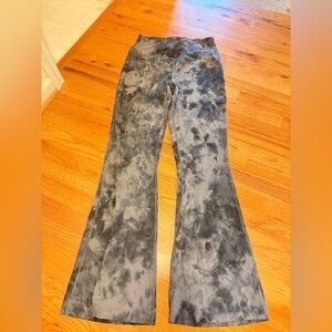 lululemon athletica Gray Tie-Dye Flare Pants